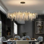 Wisteria Bloom Crystal Chandelier – Gold & Crystal Statement
