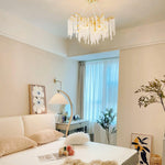 Wisteria Bloom Crystal Chandelier – Gold & Crystal Statement