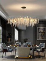 Wisteria Bloom Crystal Chandelier – Gold & Crystal Statement