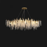 Wisteria Bloom Crystal Chandelier – Gold & Crystal Statement