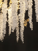 Wisteria Bloom Crystal Chandelier – Gold & Crystal Statement