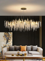 Wisteria Bloom Crystal Chandelier – Gold & Crystal Statement
