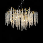 Wisteria Bloom Crystal Chandelier – Gold & Crystal Statement