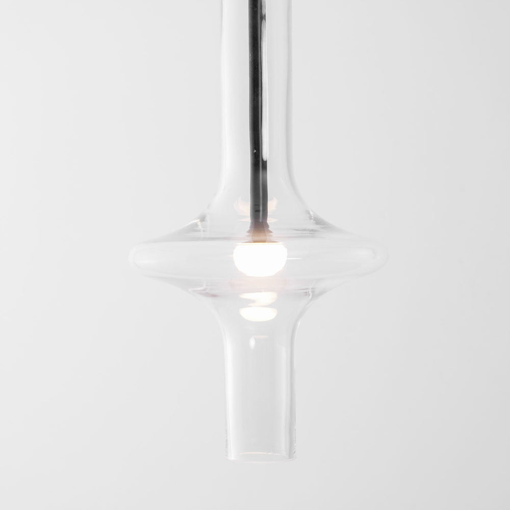 Wonder Glass Globe Suspension Lamp – Gold & Black Multi-Head