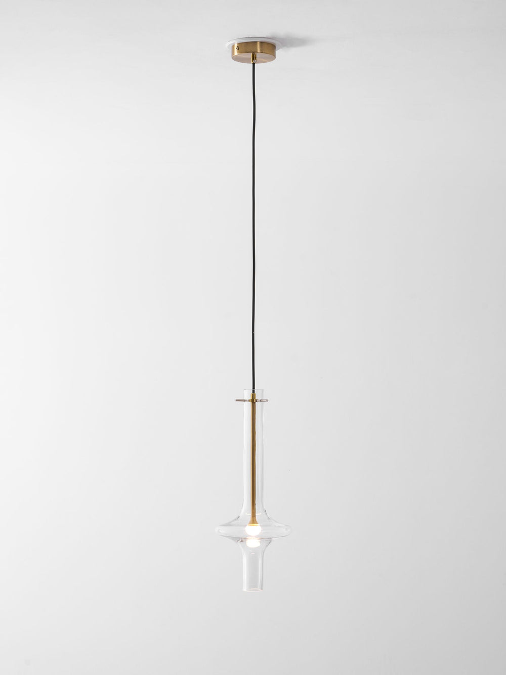 Wonder Glass Globe Suspension Lamp – Gold & Black Multi-Head