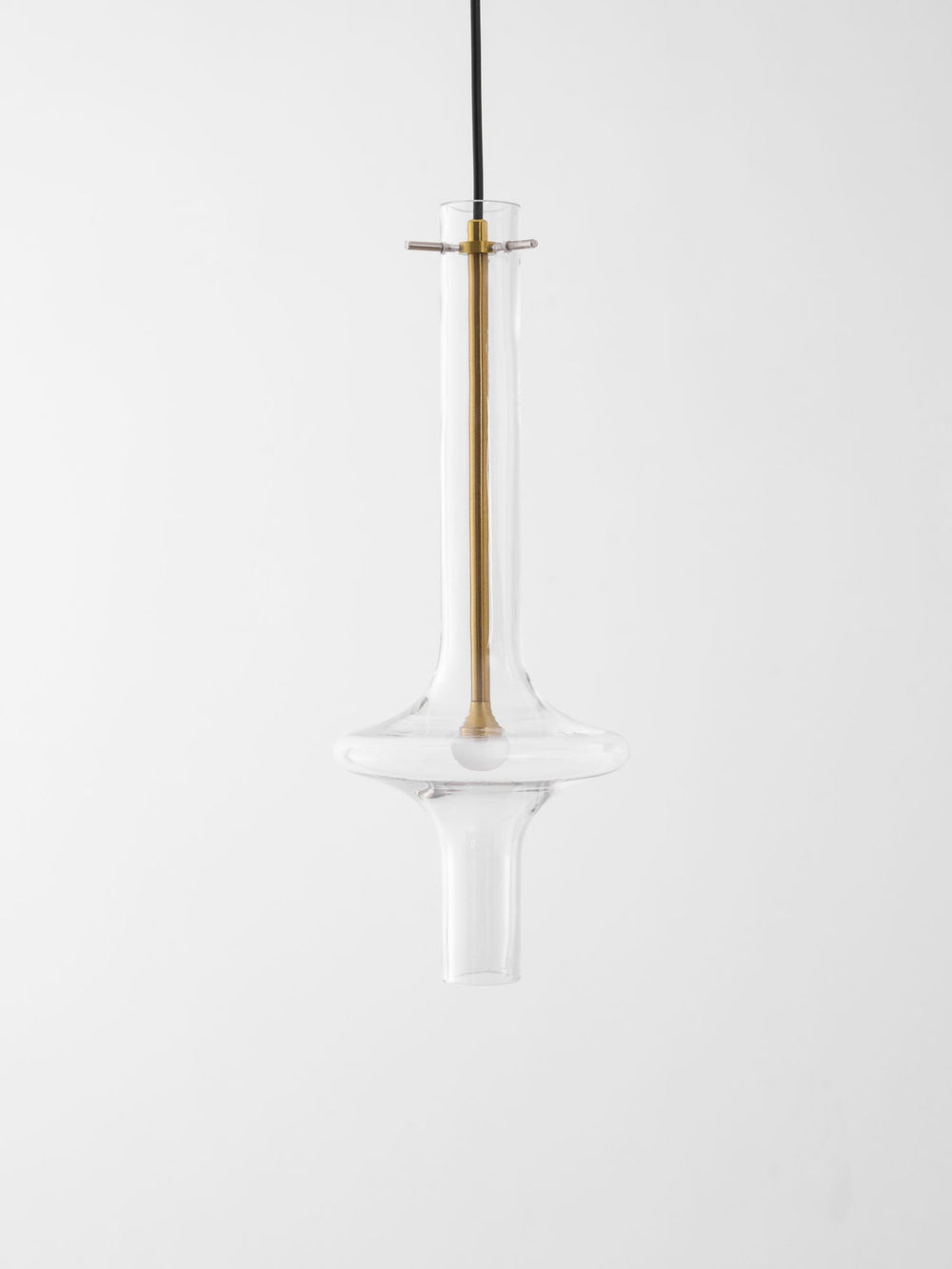 Wonder Glass Globe Suspension Lamp – Gold & Black Multi-Head