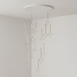 Wonder Glass Globe Suspension Lamp – Gold & Black Multi-Head