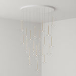 Wonder Glass Globe Suspension Lamp – Gold & Black Multi-Head