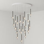 Wonder Glass Globe Suspension Lamp – Gold & Black Multi-Head