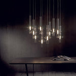 Wonder Glass Globe Suspension Lamp – Gold & Black Multi-Head