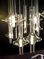Wonder Glass Globe Suspension Lamp – Gold & Black Multi-Head