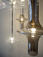 Wonder Glass Globe Suspension Lamp – Gold & Black Multi-Head
