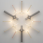 Wonder Glass Globe Suspension Lamp – Gold & Black Multi-Head