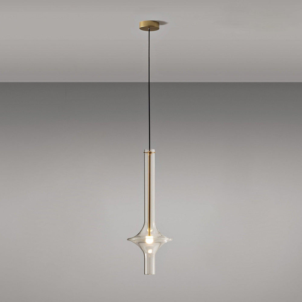 Wonder Glass Globe Suspension Lamp – Gold & Black Multi-Head