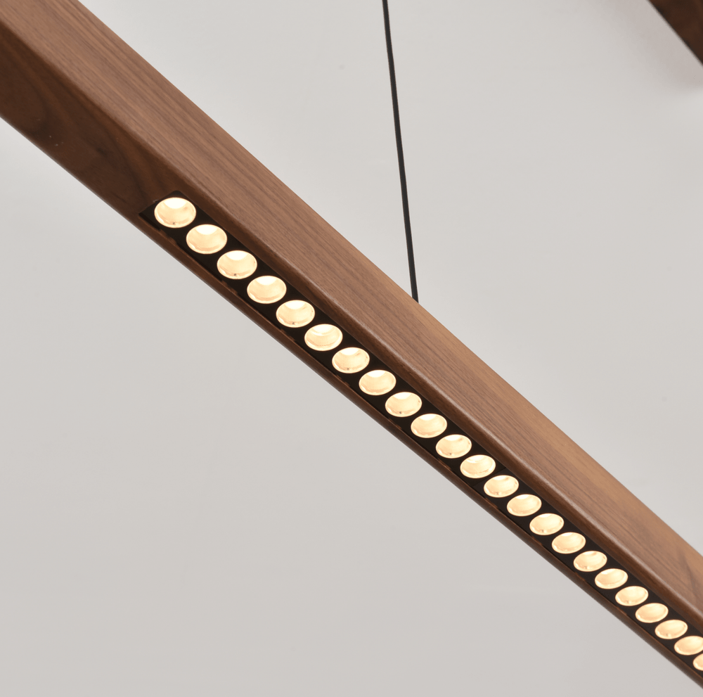 Wood Linear LED Pendant Light