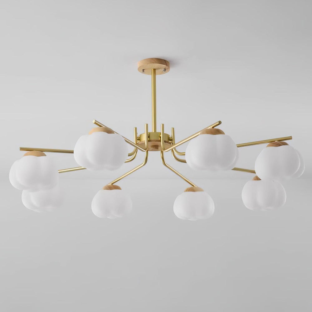 Plastic Cotton Balls Chandelier