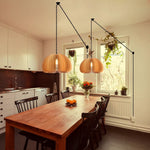 Wooden Pumpkin Swag Lights