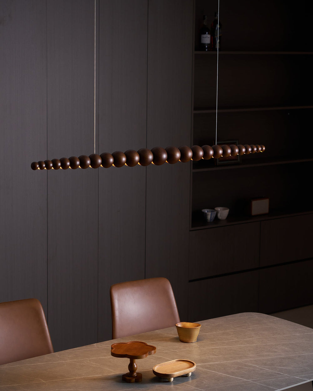 Woodline Orb Pendant Light
