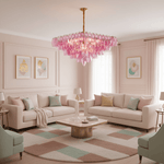 Fuchsia Prism Empire Chandelier