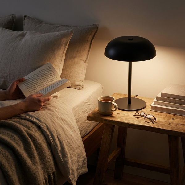 Aura Cordless Metal Table Lamp – Portable Rechargeable