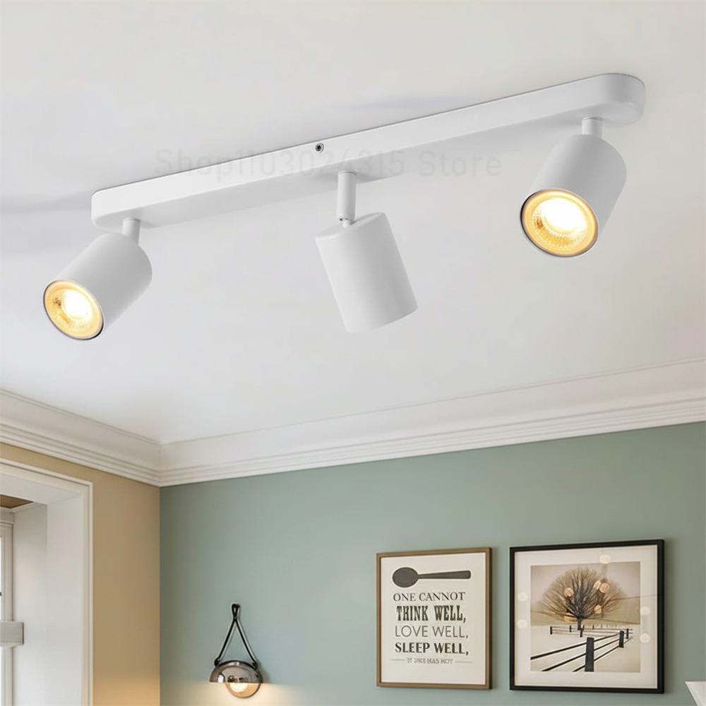 Apex Directional Spotlight – Matte White 3B-Head GU10 Ceiling Track Light