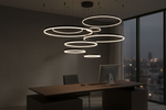 Aurelia Halo Chandelier - Black - Home Office