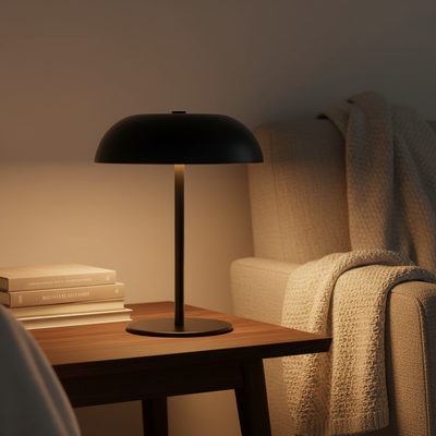 Aura Kabellose Metall-Tischlampe – Tragbare wiederaufladbare 3-Farben-LED-Touch-Schreibtischleuchte