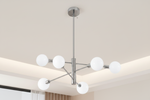 Helios Sputnik Chandelier - Chrome - Minimalist