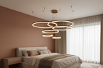 Aurelia Halo Chandelier - Coffee - Bedroom