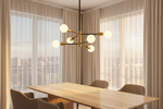 Helios Sputnik Chandelier - Gold - Dining Room