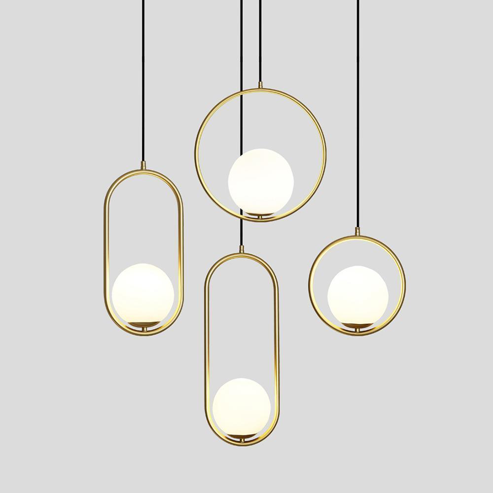 Loop Brass Pendant Light
