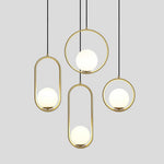 Loop Brass Pendant Light