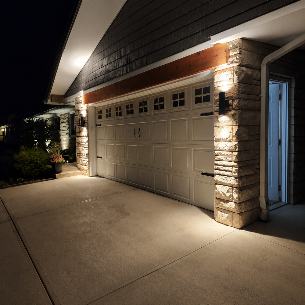 TwinBeam Architectural Wall Sconce – Modern Waterproof LED Up & Down Outdoor Light